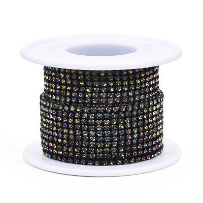 Electrophoresis Iron Rhinestone Strass Chains CHC-Q009-SS8.5-B10-1