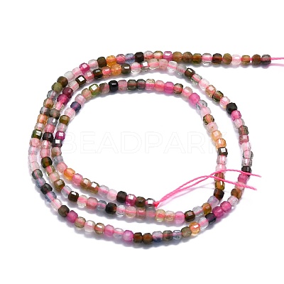 Grade A Natural Tourmaline Beads Strands G-P457-B01-03B-1