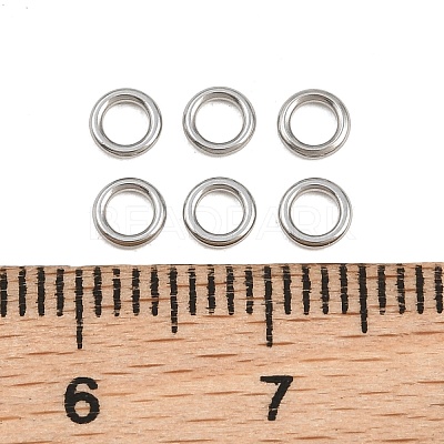 304 Stainless Steel Closed Jump Rings STAS-G393-06P-14-1