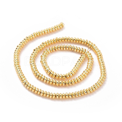 Electroplate Non-magnetic Synthetic Hematite Beads Strands X-G-L485-04B-G-1