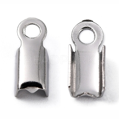 Tarnish Resistant 304 Stainless Steel Folding Crimp Ends STAS-R063-29-1