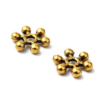 Tibetan Style Alloy Spacer Beads X-TIBEB-1171-AG-LF-1