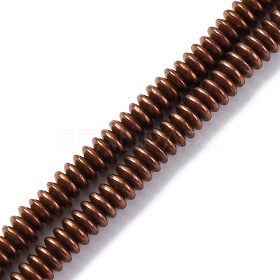 Electroplated Non-magnetic Hematite Beads Strands G-P571-B01-01C-1