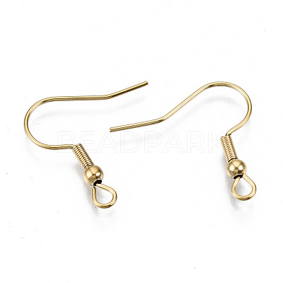 304 Stainless Steel Earring Hooks STAS-S111-001G-NR-1