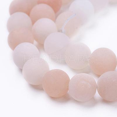 Natural Pink Aventurine Beads Strands G-F520-56-4mm-1