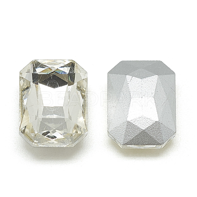 Pointed Back Glass Rhinestone Cabochons RGLA-T079-13x18mm-1