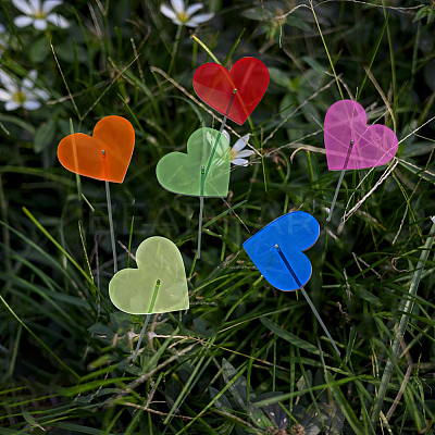 Acrylic Garden Stake AJEW-FH0005-24D-1
