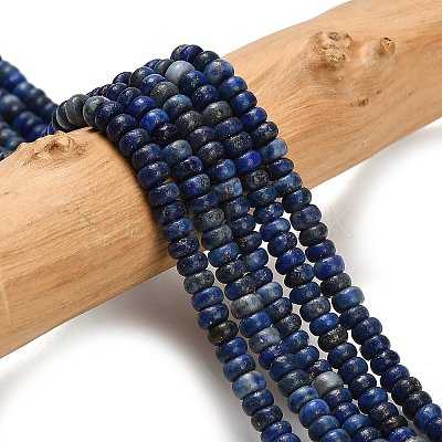 Natural Lapis Lazuli Beads Strands G-L635-A33-4x2mm-01-1