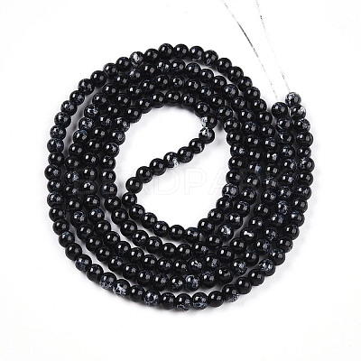 Baking Paint Glass Beads Strands DGLA-N003-4mm-A10-1