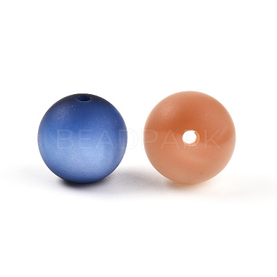 Frosted Resin Beads RESI-N042-16mm-06-1