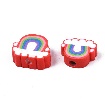 Handmade Polymer Clay Beads CLAY-T012-31E-1