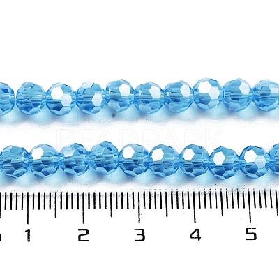 Electroplate Transparent Glass Beads Strands LS-EGLA-A035-T6mm-A08-1