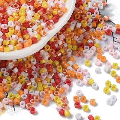 Baking Paint Glass Seed Beads X-SEED-S042-05A-07-1