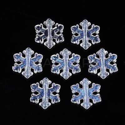Transparent Acrylic Beads X-OACR-N008-101-1