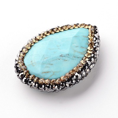 Faceted Oval Natural Magnesite Beads G-F215-37A-1