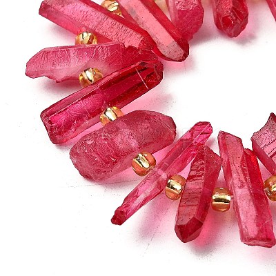 Natural Quartz Crystal Beads Strands G-F800-C21-1