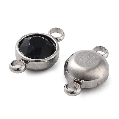 Glass Connector Charms GLAA-G018-P13-1