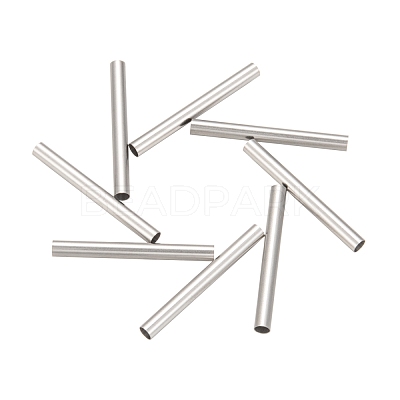 Tarnish Resistant 304 Stainless Steel Tube Beads STAS-G071-35P-1