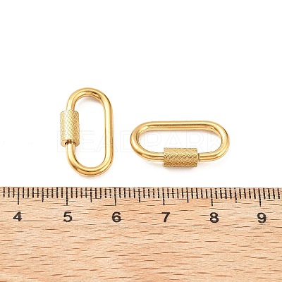 304 Stainless Steel Locking Carabiner STAS-C092-04D-G-1