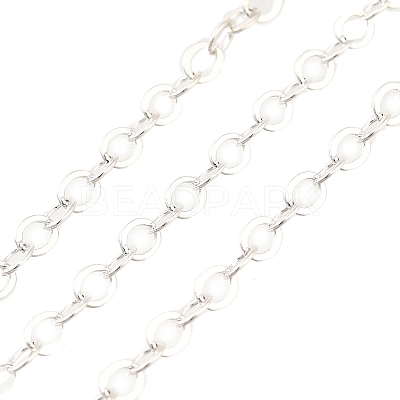 Rack Plating Brass Cable Chains CHC-M001-03S-1
