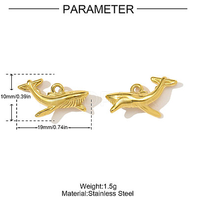 304 Stainless Steel Pendants STAS-OY003-71G-1