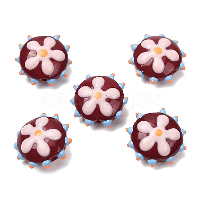 Baking Paint Glass Enamel Beads LAMP-S080-03D-1