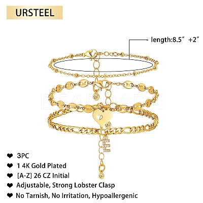 Anklets Sets AJEW-AN00383-05-1