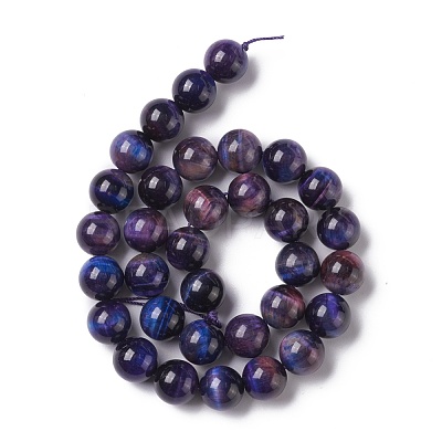 Natural Galaxy Tiger Eye Beads Strands G-P455-01D-1