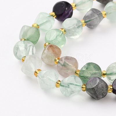 Natural Fluorite Beads Strands G-A030-B28-8mm-01-1