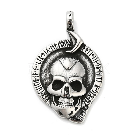Halloween 316 Surgical Stainless Steel Pendants STAS-A123-01A-AS-1