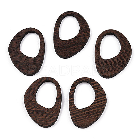 Natural Wenge Wood Pendants WOOD-T023-55A-01-1