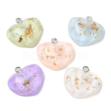 Translucent Resin Pendants RESI-A025-05C-1