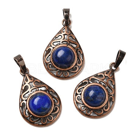Natural Dyed Lapis Lazuli Pendants G-H065-02R-16-1