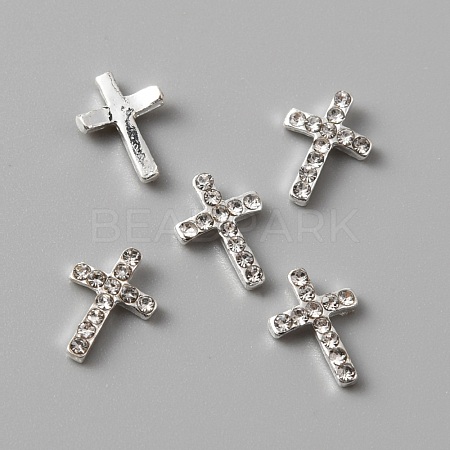 Alloy Rhinestone Cabochons MRMJ-WH0079-53S-1