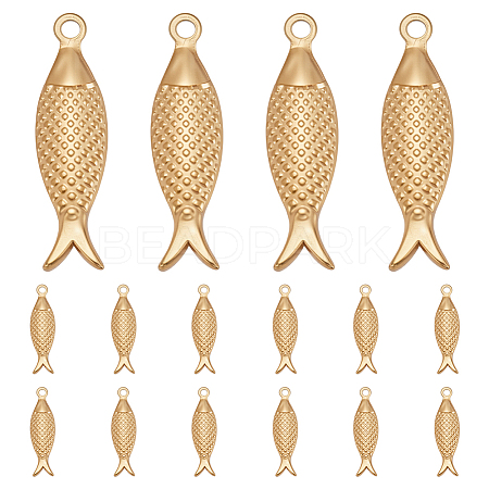 16Pcs 304 Stainless Steel Pendant STAS-ME0002-76-1