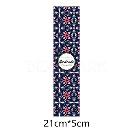 Floral Pattern Handmade Soap Paper Tag DIY-WH0243-471-1