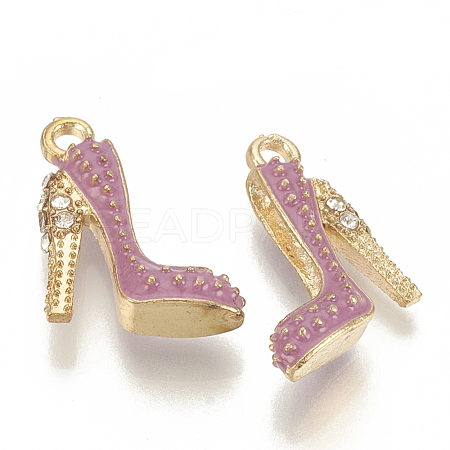 Alloy Enamel Stilettos Pendants ENAM-S115-042B-1