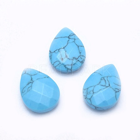 Synthetic Turquoise Cabochons X-G-P384-D04-1