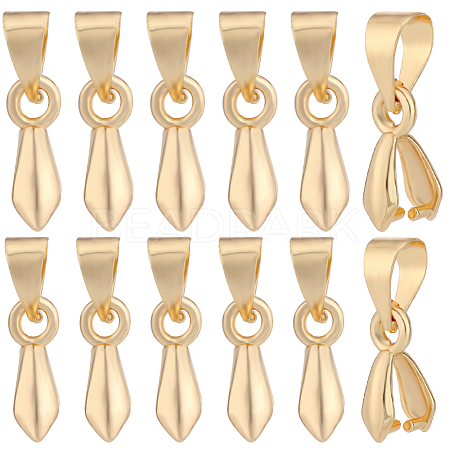 60Pcs 2 Size Brass Ice Pick Pinch Bails KK-BBC0010-09-1
