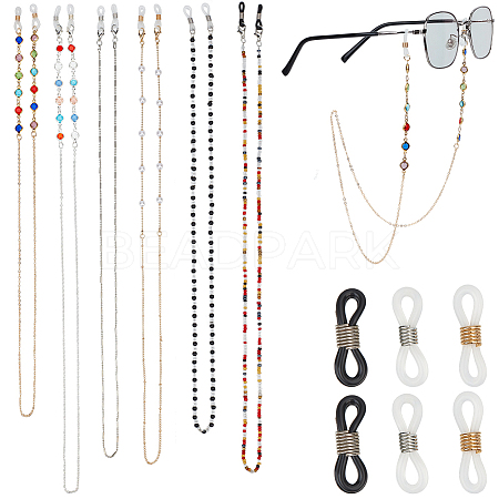 6Pcs 6 Styles Eyeglasses Chains AJEW-CN0006-09-1