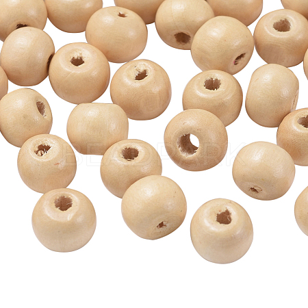 Natural Wood Beads X-YTB022-6-1