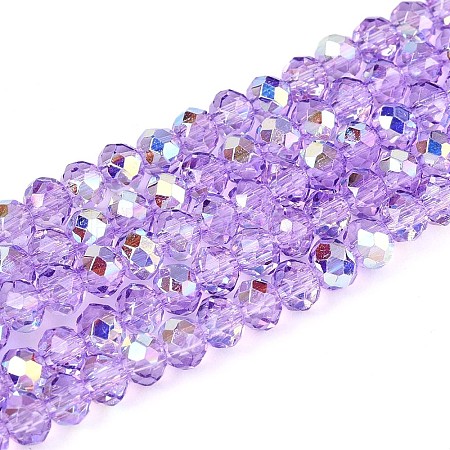 Transparent Glass Beads Strands EGLA-N016-3mm-03-1