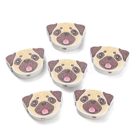Printed Wood Beads WOOD-D289-01H-1