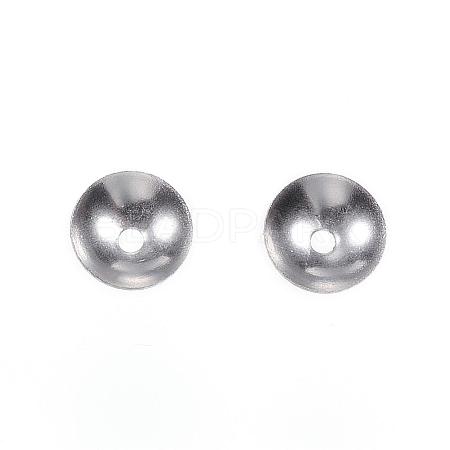 Tarnish Resistant 201 Stainless Steel Bead Caps STAS-F040-20A-P-1