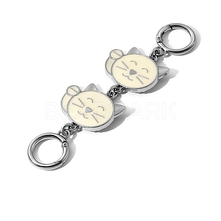 Cartoon Cat Alloy Enamel Bag Extender Chains PW-WG5B676-03-1