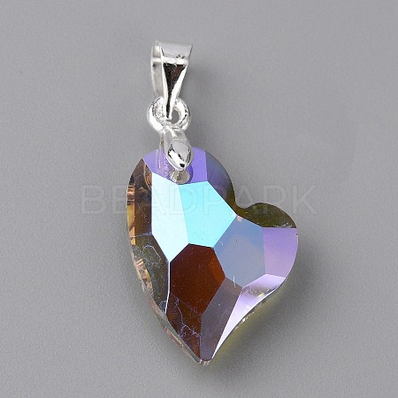 Electroplate Glass Pendants FIND-TAC0009-67S-04-1