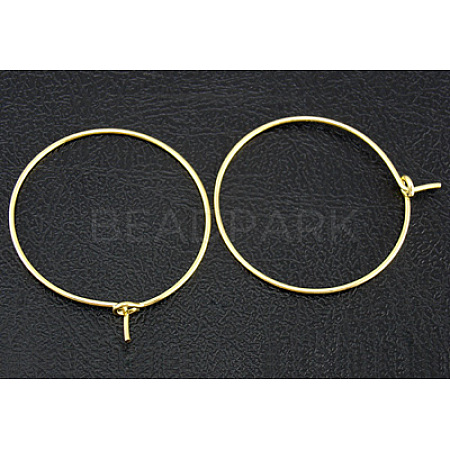 Brass Wine Glass Charm Rings Hoop Earrings X-EC067-1NFG-1