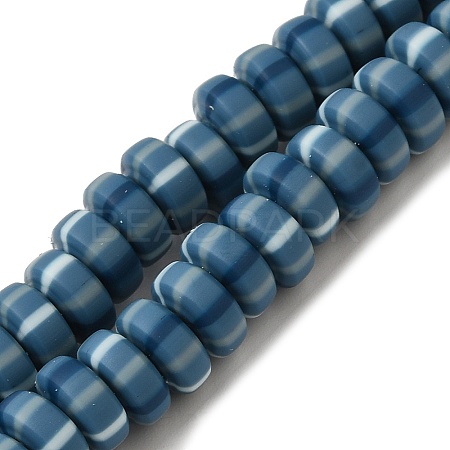 Polymer Clay Beads Strands CLAY-H006-02J-1