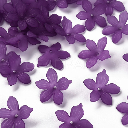 Frosted Acrylic Bead Caps MACR-S371-05A-743-1