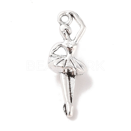 Tibetan Style Alloy Ballerina/Ballet Dancer Pendants X-TIBEP-Q043-162-RS-1